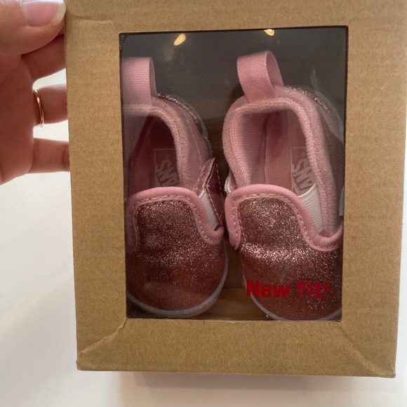 Slip-on vans crib shoe Shimmer bright pink - Picture 5 of 7